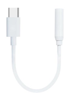 Buy Type-C To 3.5mm Headphones Adapter White in UAE