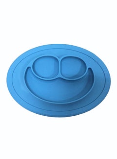 Buy Portable Smiling Face Suction Plate Blue 27 x 19.5cm in Saudi Arabia