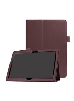 Buy Flip Cover Case For Huawei Media Pad T3 10 /Honor Play Pad 2 9.6inch Brown Brown in UAE