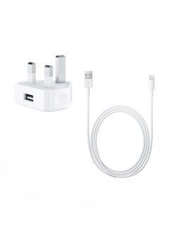 Buy Mobile Charger for Apple iPhone 5/5S/5C White in Saudi Arabia