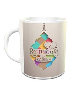 Buy Ramadan Kareem Design 543 Mug Grey/White in UAE