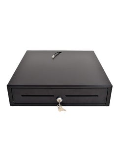 Buy Heavy Duty Manual Electronic Cash Drawer Box Black in Saudi Arabia