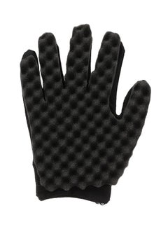 Buy 1-Piece Afro Curl Hair Sponge Gloves Black in UAE