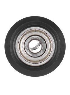 Buy Pulley Passive Round Wheel Roller With Bearing Idler Black in Saudi Arabia