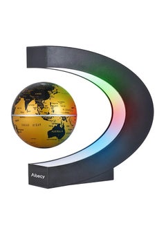 Buy C-Shaped Magnetic Levitation Floating LED World Map Globe Multicolour in UAE