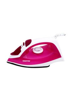 Buy Steam Iron- Non-Stick Coating Plate 1300W & Adjustable Thermostat Control | 210ML Water Tank & Steam Shot for Crease Free Clothes | 2 Years Warranty 1300.0 W GSI7808 Pink in UAE