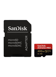 Buy Extreme Pro Micro SDXC UHS-I U3 A2 V30 Memory Card With Adapter Multicolour in UAE