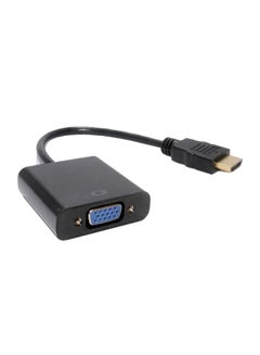 اشتري كابل مُحوِّل VGA أنثى إلى HDMI ذكر أسود في الامارات