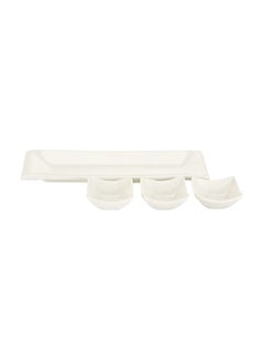 Buy 4-Piece Dip And Spread Set White in UAE