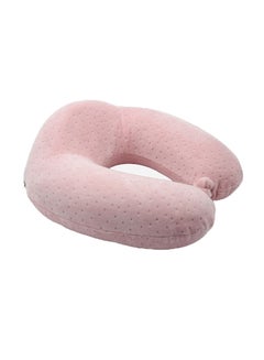 Buy U-Shaped Neck Pillow Pink 30 x 25cm in Saudi Arabia