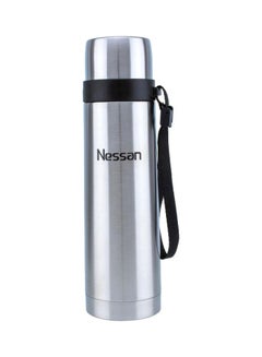 Buy Stainless Steel Vacuum Flask 500ml Silver/Black in UAE