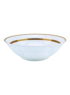 اشتري Porcelain Royal Bowl 15 cm أبيض/ذهبي في الامارات