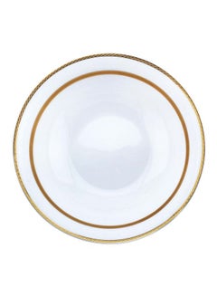 اشتري Porcelain Bowl 23 cm أبيض/ذهبي 23 سنتيمتر في الامارات