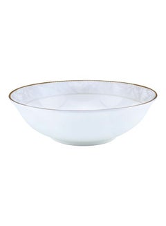 اشتري Porcelain Bowl 23 cm أبيض/ذهبي في الامارات