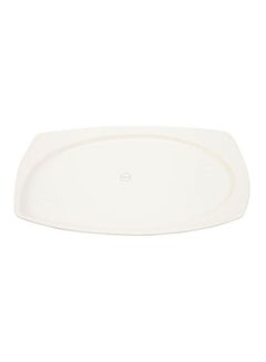 Buy Porcelain Platter 14.5-Inch White 14.5inch in UAE