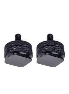 Buy 2-Piece Mount Adapter For Tripod Screw To Flash Hot Shoe Black in UAE