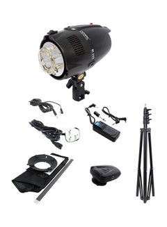 Buy Photo Studio Strobe Flash Light Kit Black in UAE