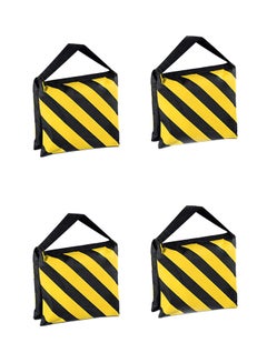 Buy Pack Of 4  Heavy Duty Sandbag Black/Yellow in Saudi Arabia