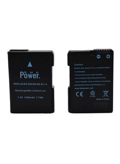 Buy Pack Of 2 Replacement Battery For NIKON D3100/D3200/D5100/D5200/D5300 COOLPIX P7800/P7700 in UAE