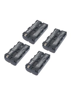 Buy Pack Of 4 NP-F570/F550 Replacement Battery Black in UAE