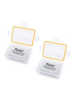 Buy Pack Of 2 Replacement Battery For EOS-REBEL XSI/EOS-1000D/EOS-500D/EOS-450D/EOS-REBEL T1I/EOS-KISS F With Box White in UAE