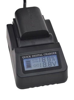 Buy Power Lcd Usb Digital Rapid Charger For Panasonic Cgr-Du07, Cgr-D28S, Cgr-D120, Cgr-D320, Cgr-D54S . Black in UAE