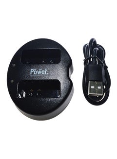 Buy Power Lp-E10 Double Usb Battery Charger For Canon 1300D 1200D 1100D, K**s X50 . Cameras Black in Saudi Arabia