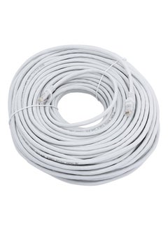 Buy 50 Meter Patch Cord Cat6E Cable White in Saudi Arabia
