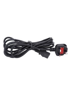 Buy 3 Pin Desktop Power Cable with Fuse black in Saudi Arabia