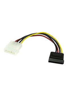Buy 6in 4 Pin Molex To Sata Power Cable Adapter black in UAE