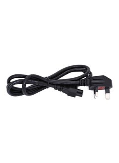 Buy 1.5m Laptop Power Cable 3 Pin to Flower with Fuse black in UAE