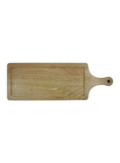 Buy Wooden Rectangular Pizza Pan Beige in Saudi Arabia