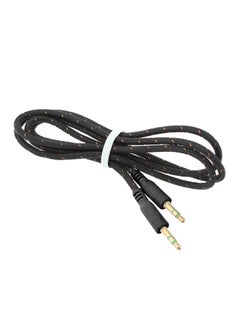 Buy 3.5mm To 3.5 mm Audio Aux Cable Black in UAE