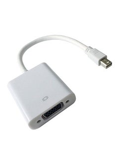 Buy Mini Display Port To VGA Cable Adapter White in UAE
