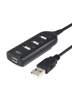 Buy 4-Port USB Hub For Android/Ps3/X box/Mac/Laptop/Tablet Black in UAE