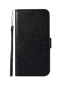 Buy Leather Flip Case Cover For Apple iPhone XR Black in Saudi Arabia