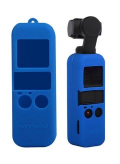 Buy Soft Silicone Protective Case Cover For DJI OSMO Pocket Camera Blue in UAE