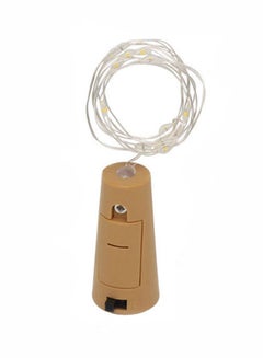 Buy 1M 10 LED Cork Shape Bottle Lights Yellow in Saudi Arabia