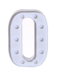 Buy O Alphabet Themed LED Light White 22X18X4.5cm in Egypt