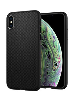 Buy Liquid Air Case Cover For Apple iPhone X/XS Matte Black in UAE