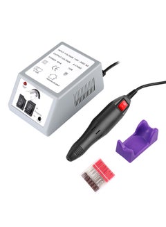 اشتري Professional Electric Acrylic Nail Drill File Machine Kit Grey في السعودية