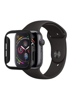 Buy Thin Fit Case Cover for Apple Watch 44mm Series 6 / SE/ 5/ 4 Black in Saudi Arabia