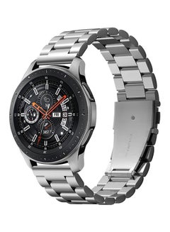 Buy Replacement Strap For Samsung Galaxy Watch 46mm Band (2018)/Samsung Gear S3 Frontier/S3 Classic SmartWatch Silver in Saudi Arabia