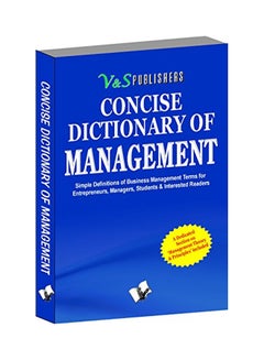 اشتري Concise Dictionary Of Management Paperback في الامارات