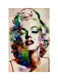 Buy 3D Drawing Of Marilyn Wallpaper Beige 90X60centimeter in UAE