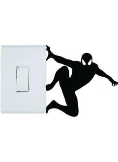 Buy Spider Man Wall Sticker Black 10X10centimeter in Saudi Arabia