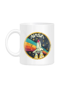 Buy USA Space Agency Vintage Colors Printed Mug White in UAE