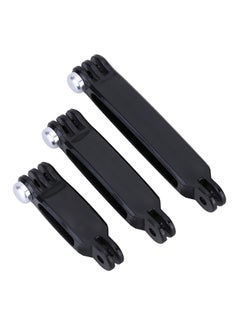 Buy 3-Piece Handheld Grip Extended Mount Arms Adapter Black in Saudi Arabia