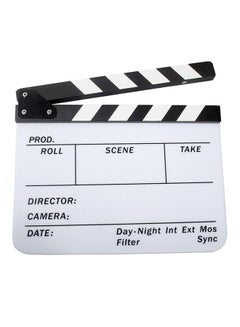 Buy Clapboard Dry Erase Director Film Movie Clapper Board Slate Black in UAE