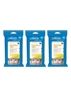 Buy Pack Of 3 Nose And Face Wipes, 30 Count in UAE